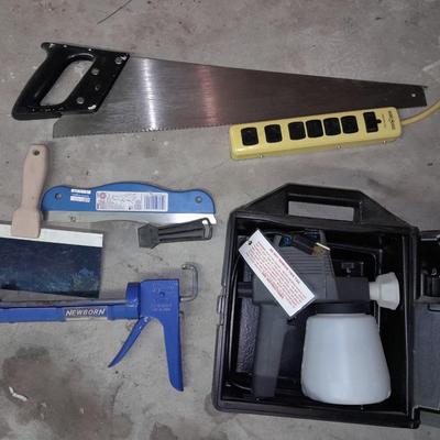 Airless paint sprayer - hand saw - and other home repair tools