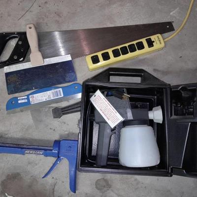 Airless paint sprayer - hand saw - and other home repair tools