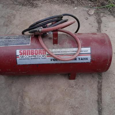 Sanborn Air compressor Portable air tank