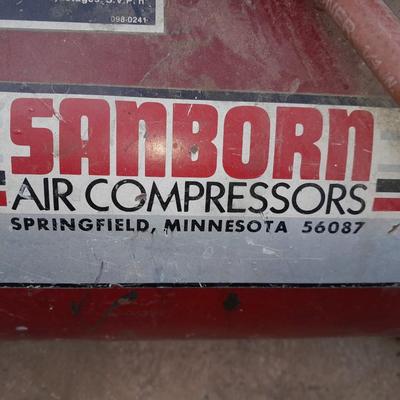 Sanborn Air compressor Portable air tank