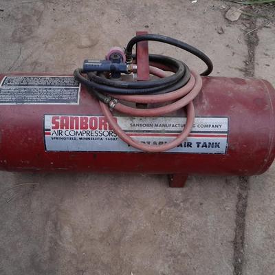 Sanborn Air compressor Portable air tank