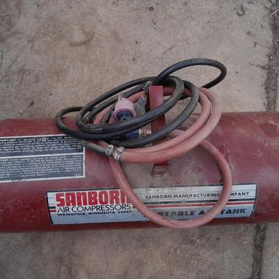 Sanborn Air compressor Portable air tank
