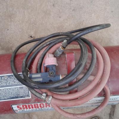Sanborn Air compressor Portable air tank