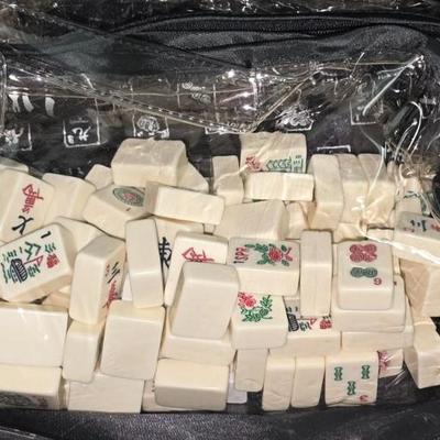 Lot 66: Mahjong Game Set w/ Black Carrier Bag