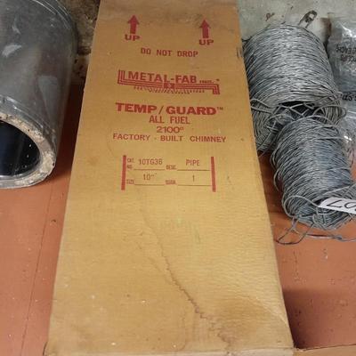 Brand new Metal - Fab Temp/Guard Al fuel factory-built chimney