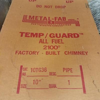 Brand new Metal - Fab Temp/Guard Al fuel factory-built chimney