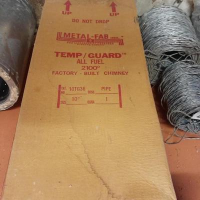 Brand new Metal - Fab Temp/Guard Al fuel factory-built chimney