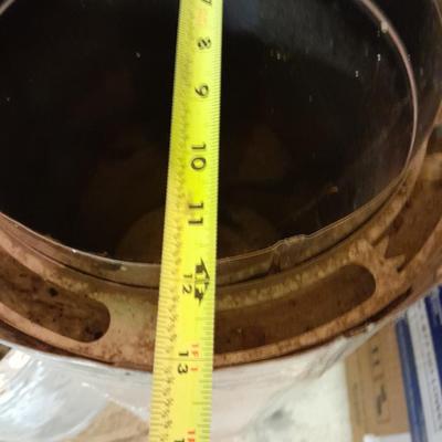 Two pieces of metal fab chimney