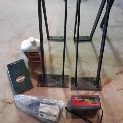 Motorcycle stands - Ever start motorcycle battery charger - Harley Chain case lubricant and more