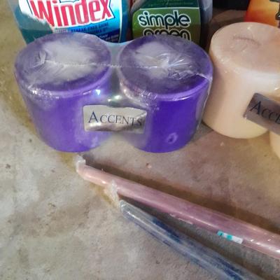 Cleaning chemicals = Quilted Northern Toilet paper - Candles - and more