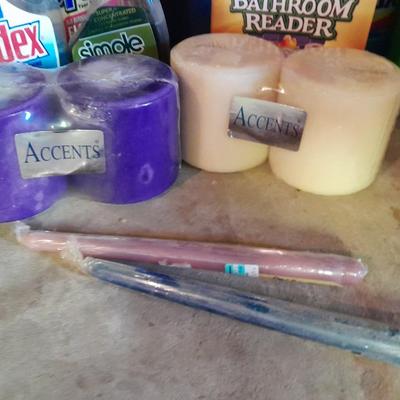 Cleaning chemicals = Quilted Northern Toilet paper - Candles - and more
