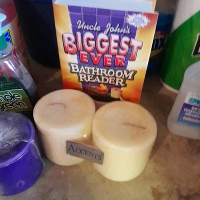Cleaning chemicals = Quilted Northern Toilet paper - Candles - and more