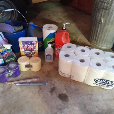 Cleaning chemicals = Quilted Northern Toilet paper - Candles - and more