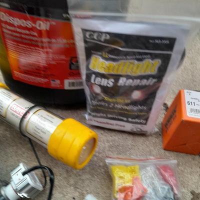 Automotive necessities - Timing light - LED Headlights - Oil recycle bottle -lug nuts and much more