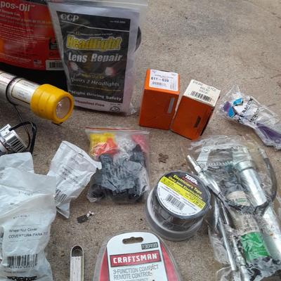 Automotive necessities - Timing light - LED Headlights - Oil recycle bottle -lug nuts and much more