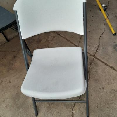 Card table and folding chair