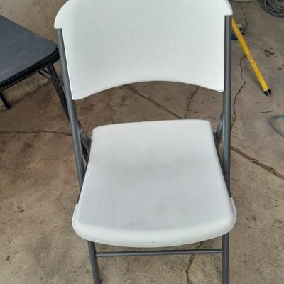 Card table and folding chair