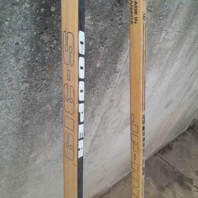 Three vintage wooden Hockey Sticks - Cooper Subline 100 = Mic Mac - Left 5