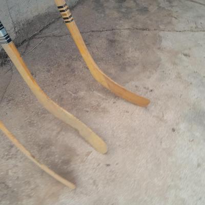 Three vintage wooden Hockey Sticks - Cooper Subline 100 = Mic Mac - Left 5