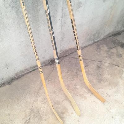Three vintage wooden Hockey Sticks - Cooper Subline 100 = Mic Mac - Left 5