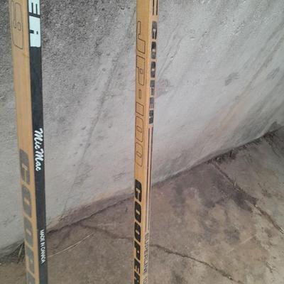 Three vintage wooden Hockey Sticks - Cooper Subline 100 = Mic Mac - Left 5