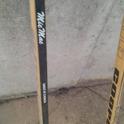 Three vintage wooden Hockey Sticks - Cooper Subline 100 = Mic Mac - Left 5