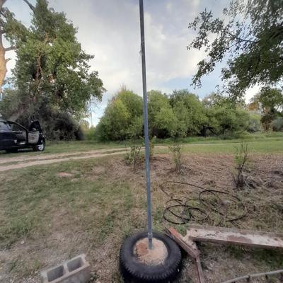 Tetherball pole - or volleyball post no ball