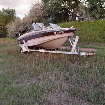 Boat & Trailer AS IS Needs a lot of work - for parts or repair project - trailer could be good use
