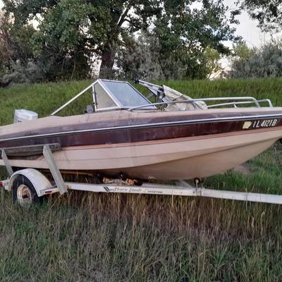 Boat & Trailer AS IS Needs a lot of work - for parts or repair project - trailer could be good use