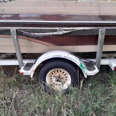Boat & Trailer AS IS Needs a lot of work - for parts or repair project - trailer could be good use