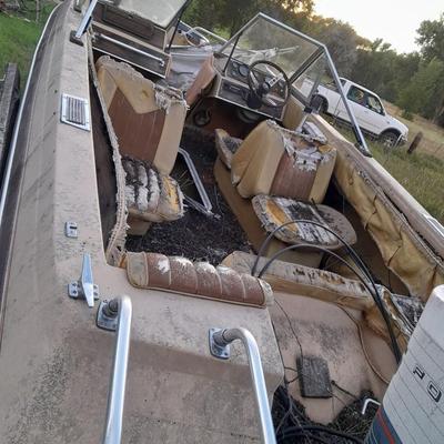 Boat & Trailer AS IS Needs a lot of work - for parts or repair project - trailer could be good use