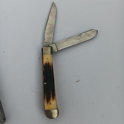 Case Pocket knife and Leatherman tool with sheath