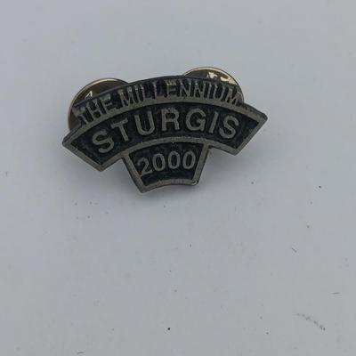Harley Davidson Belt Buckle and a 2000 Sturgis pin