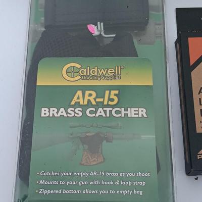 AR-15 Stock with AR 15/M4 Lower parts kit and an AR 15 Brass catcher - All appear new