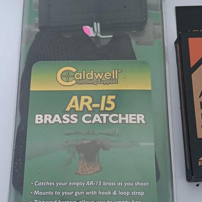 AR-15 Stock with AR 15/M4 Lower parts kit and an AR 15 Brass catcher - All appear new
