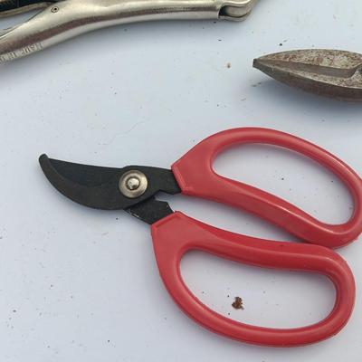 Assortment of specialty tools - zip tie - scissors - rivet pliers and more