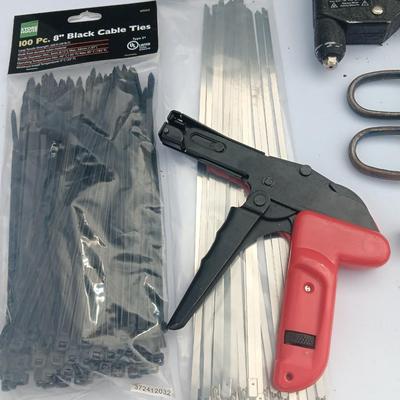 Assortment of specialty tools - zip tie - scissors - rivet pliers and more