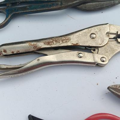 Assortment of specialty tools - zip tie - scissors - rivet pliers and more