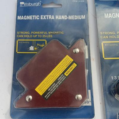 Variety of magnets - Handi hands - and telescoping handled power Mag Plus