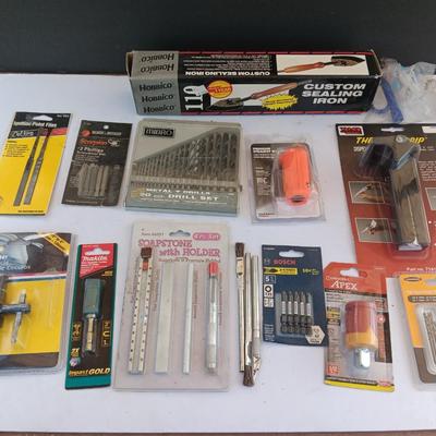 Variety of new in the package tools and accessories