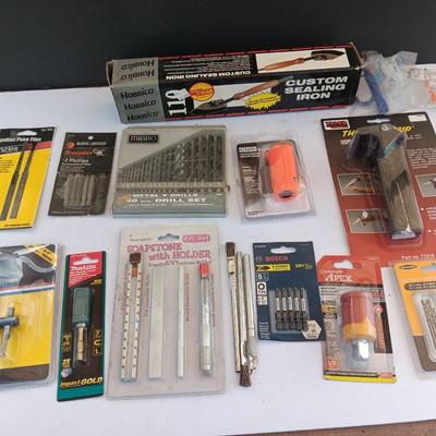 Variety of new in the package tools and accessories