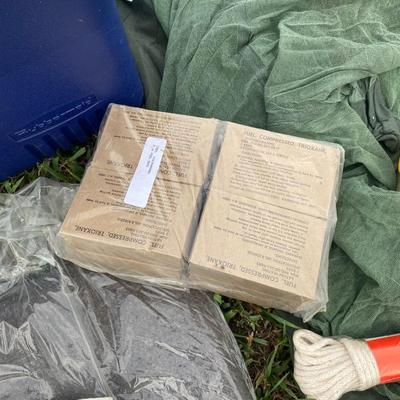 Mosquito Barrier, New British Dark Wool Blanket and Other Camp Out Items