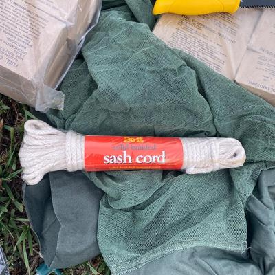 Mosquito Barrier, New British Dark Wool Blanket and Other Camp Out Items
