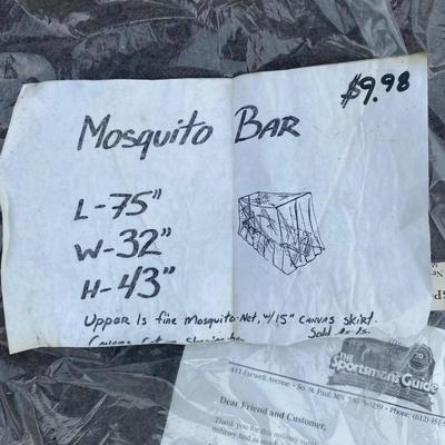 Mosquito Barrier, New British Dark Wool Blanket and Other Camp Out Items