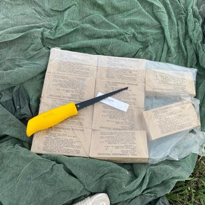 Mosquito Barrier, New British Dark Wool Blanket and Other Camp Out Items