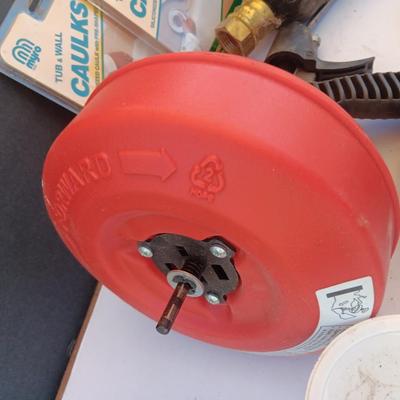 Home plumbing repair - new caulk stripping - Drain snake - How to book and other plumbing supplies