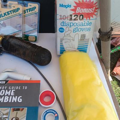 Home plumbing repair - new caulk stripping - Drain snake - How to book and other plumbing supplies