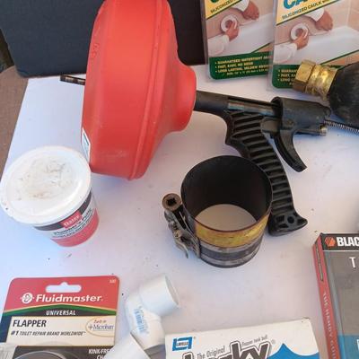 Home plumbing repair - new caulk stripping - Drain snake - How to book and other plumbing supplies