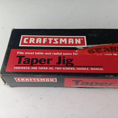 Craftsman Taper Jig new in box with other wood working tools