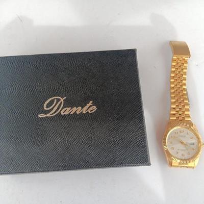 Brand new Dante wallet and a nice Prestige By Waltham Quartz watch